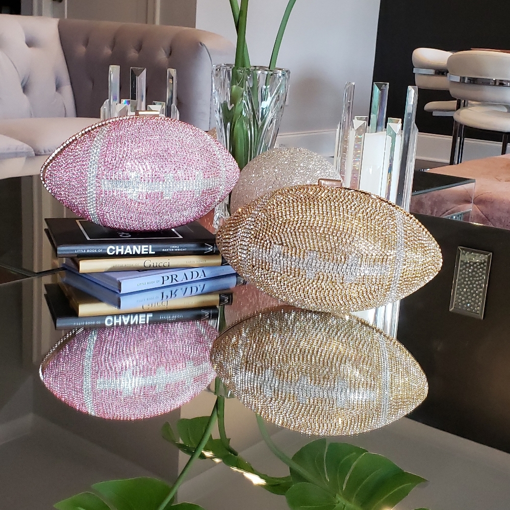 Blinged Out Football Handbags